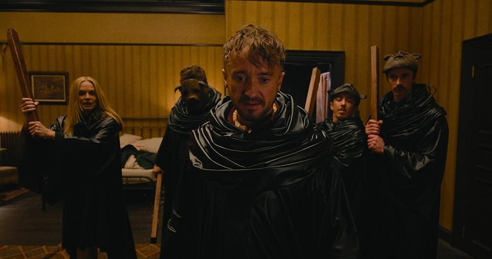 Heather Graham, Tom Felton, and Gabe Gabriel in They Will Kill You (2026)