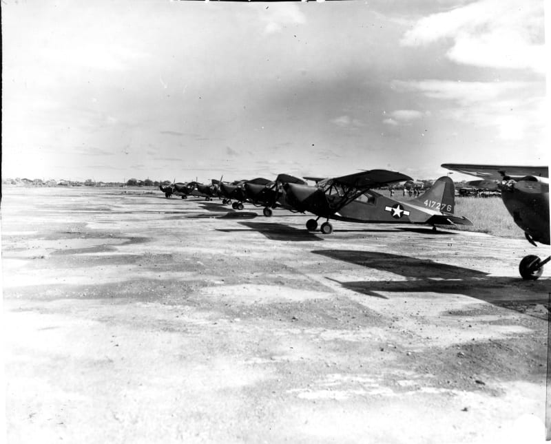 L-5 Liaison Planes at the Grace Park Airfield
