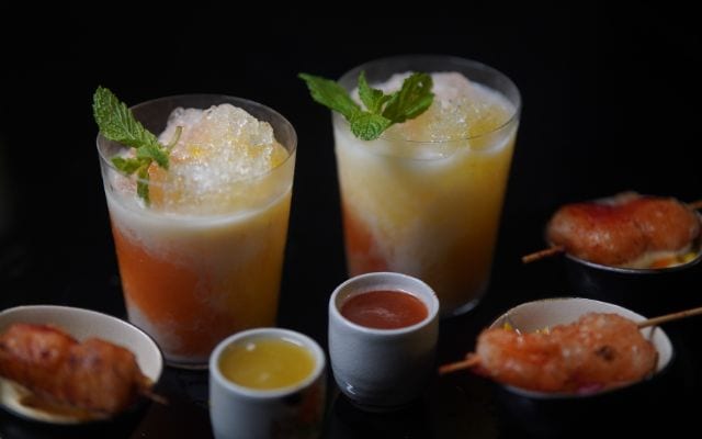 Drinks and bar chow