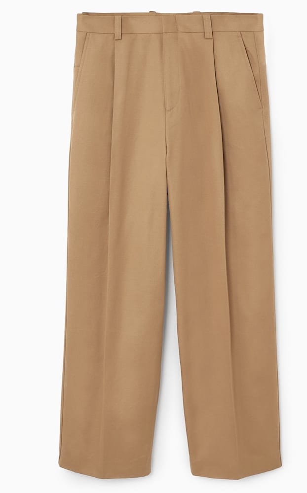 Pleated Wide-Leg Pants