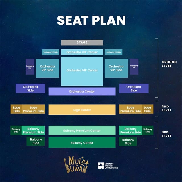 Mula sa Buwan Seat Plan