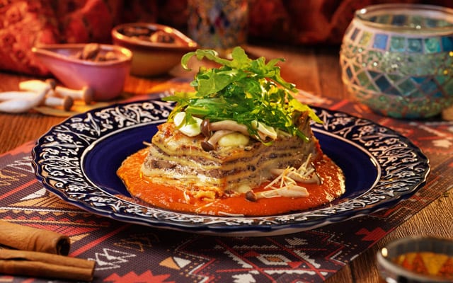 Hong Kong Disneyland Mushroom Lasagna