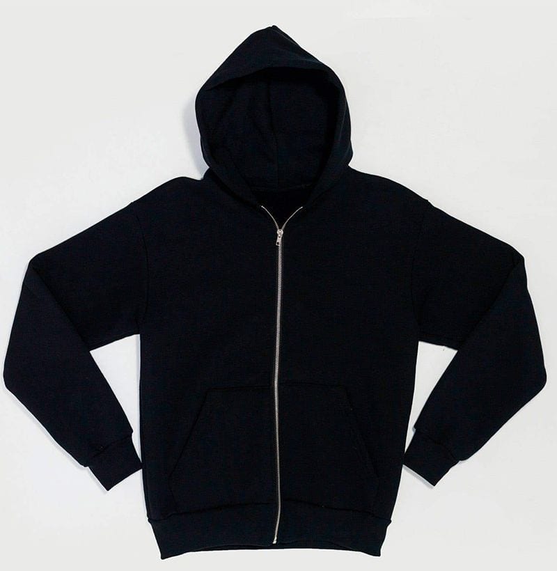 Los Angeles Apparel Heavy Fleece Zip-Up Hooded Sweatshirt