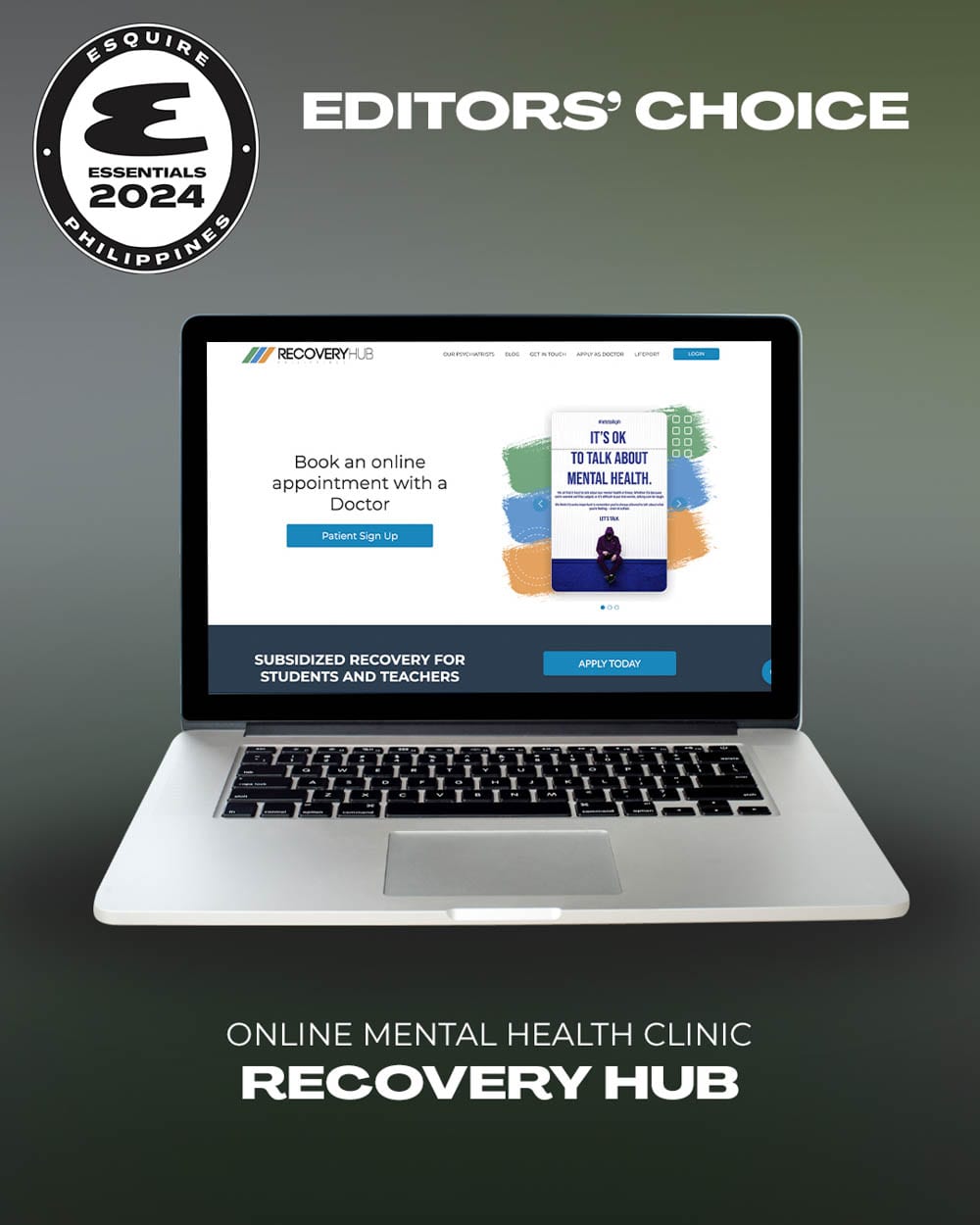 Editors' Choice for Online Mental Health Clinic: Recovery Hub
