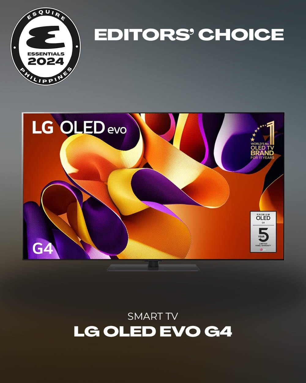 Editor's Choice for Smart TV: LG OLED EVO G4