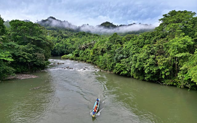 Torpedo boat in Ulot River