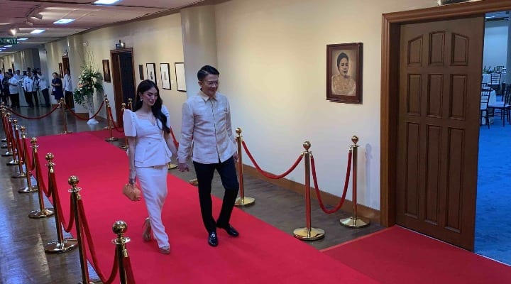 Senate President Chiz Escudero with Heart Evangelista