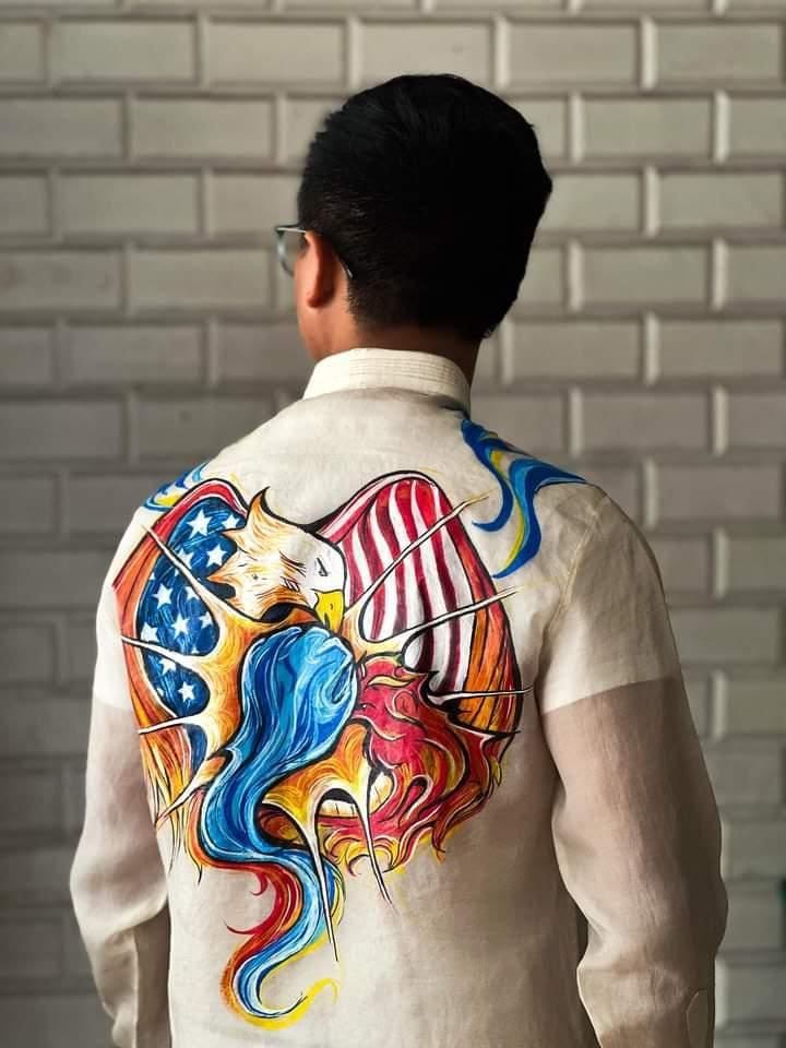 SONA 2024 attire of Raoul Manuel, back detail