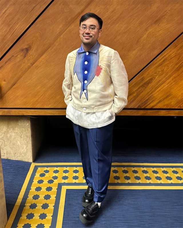 Toff de Venecia wears bangus-inspired barong jacket at SONA 2024