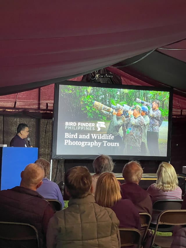 Presentation of Alain Pascua at Global Birdfair
