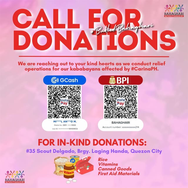 Donation drive by Bahaghari