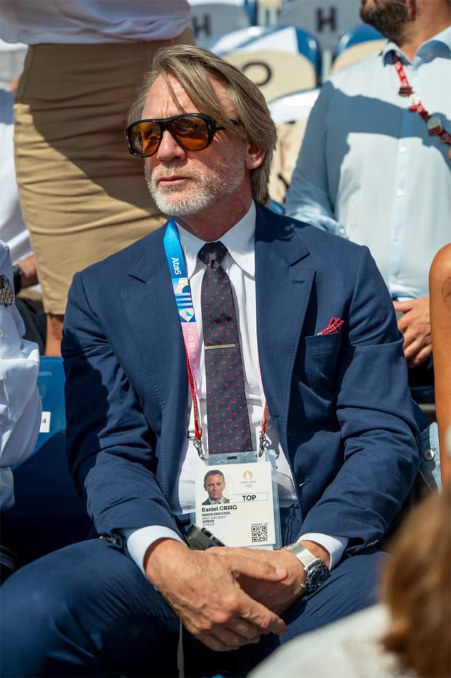 Daniel Craig seen wearing Omega Dive Watch at Paris Olympics