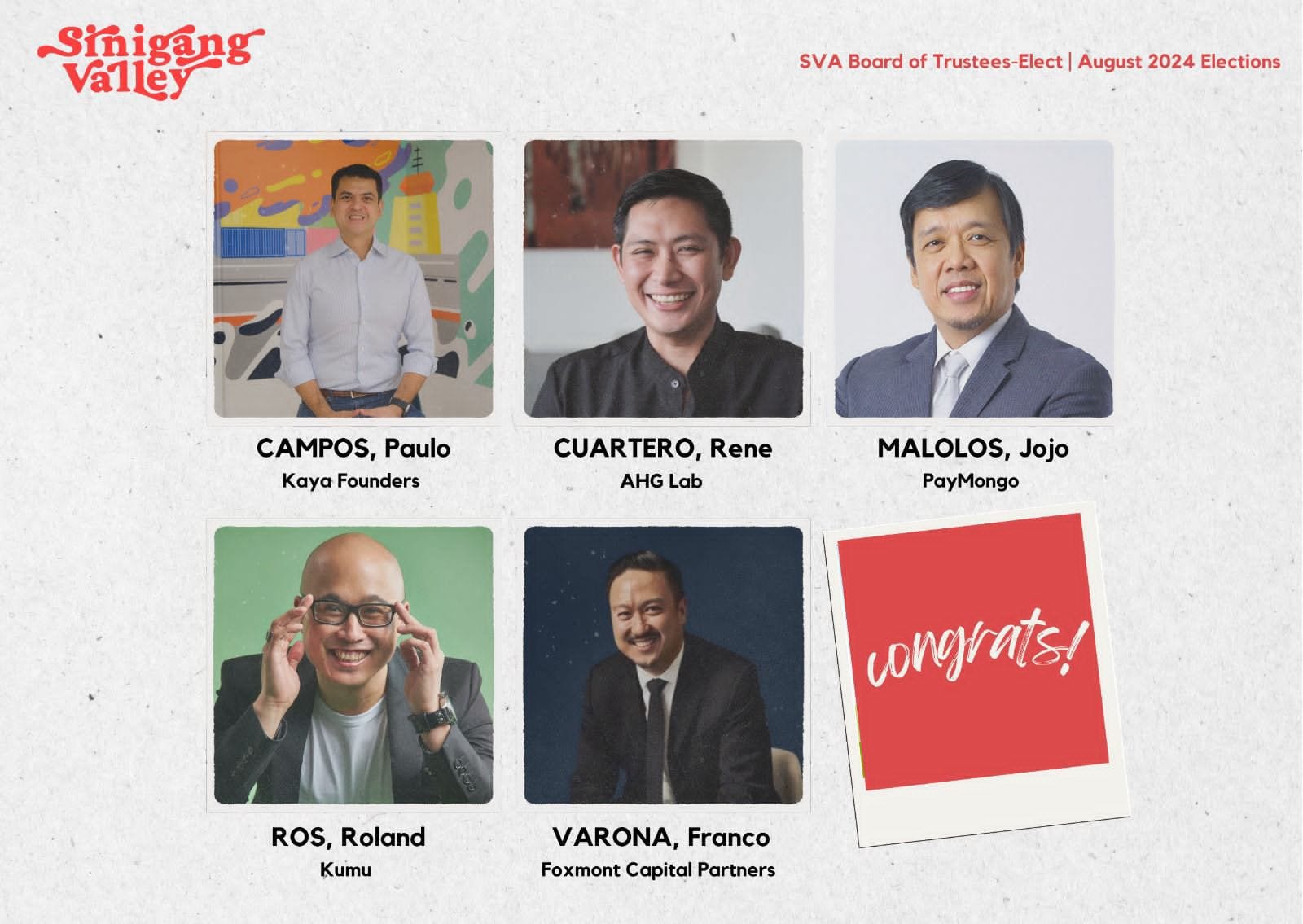 Sinigang Valley Association Board of Trustees