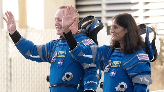 Butch Wilmore and Suni Williams