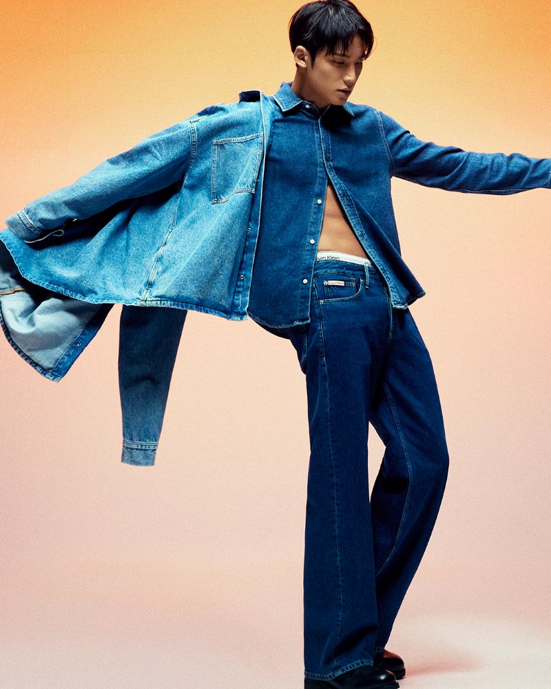 SEVENTEEN s Mingyu Heats Up Fall Fashion with Calvin Klein Denim 