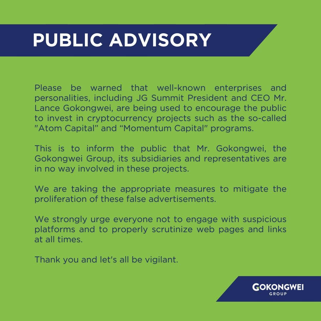 Gokongwei group statement