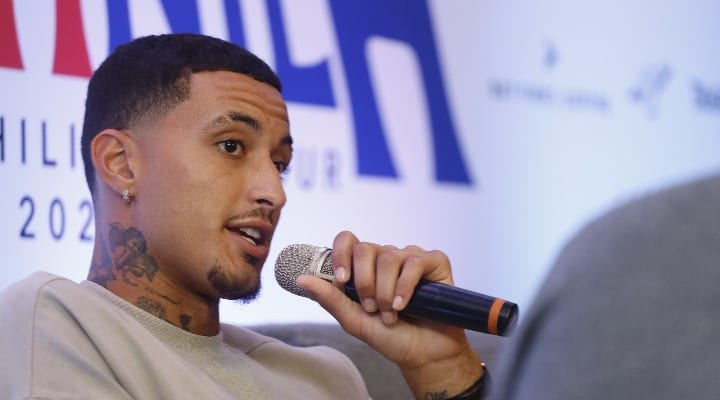 Kyle Kuzma speaking