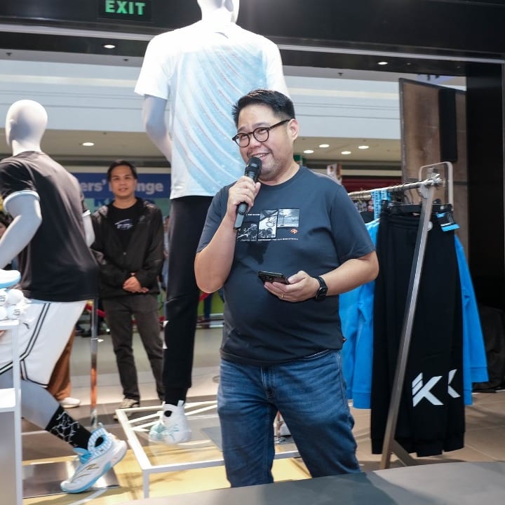 CJ Rivera at the Anta Basketball Store launch in late 2023