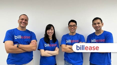Billease founders and execs Georg Steiger (CEO), Huyen Nguyen (COO), Ritche Weekun (Director), and Garret Go (CFO)