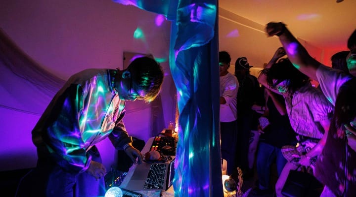 DJ set at gallery
