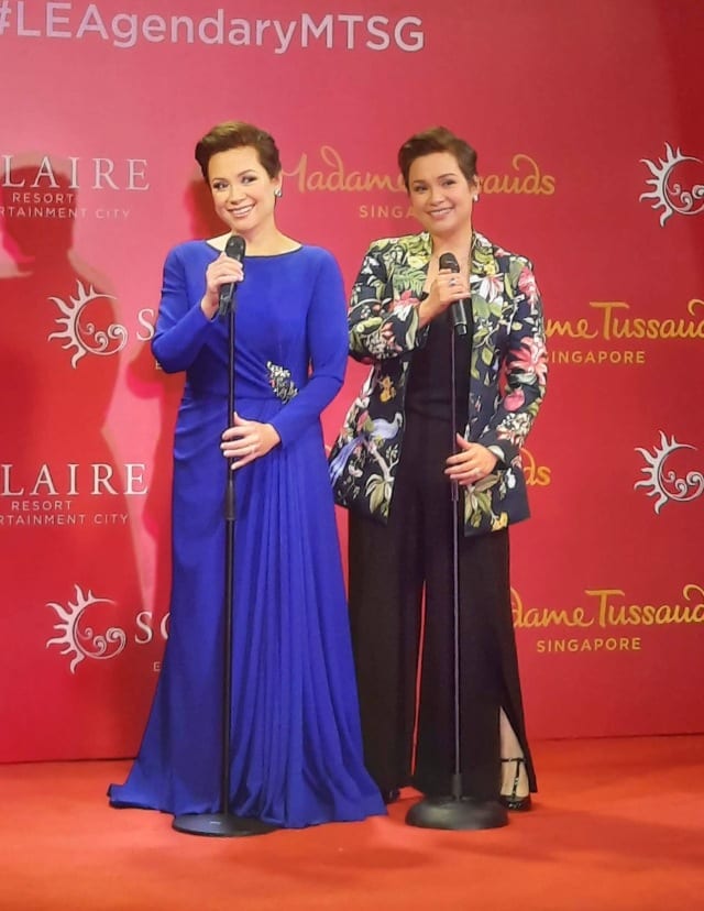 Lea Salonga with Madame Tussauds wax figure