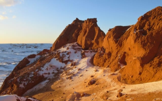 Gobi Desert red and white