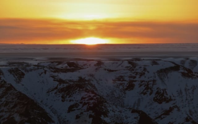 Gobi Desert sunset