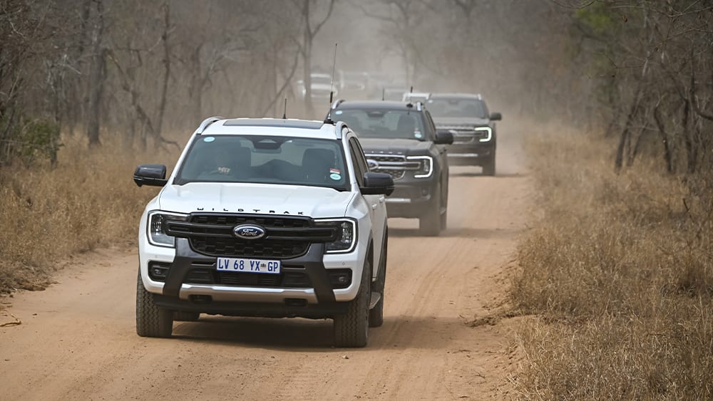 Ford Everest lined up in South Africa