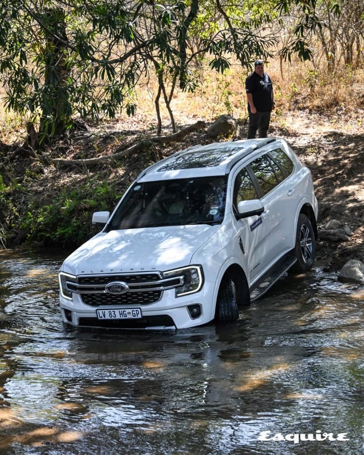 Ford Everest in South Africa wading in water