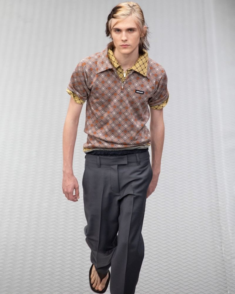 MIU MIU baggy pants at Paris Fashion Week