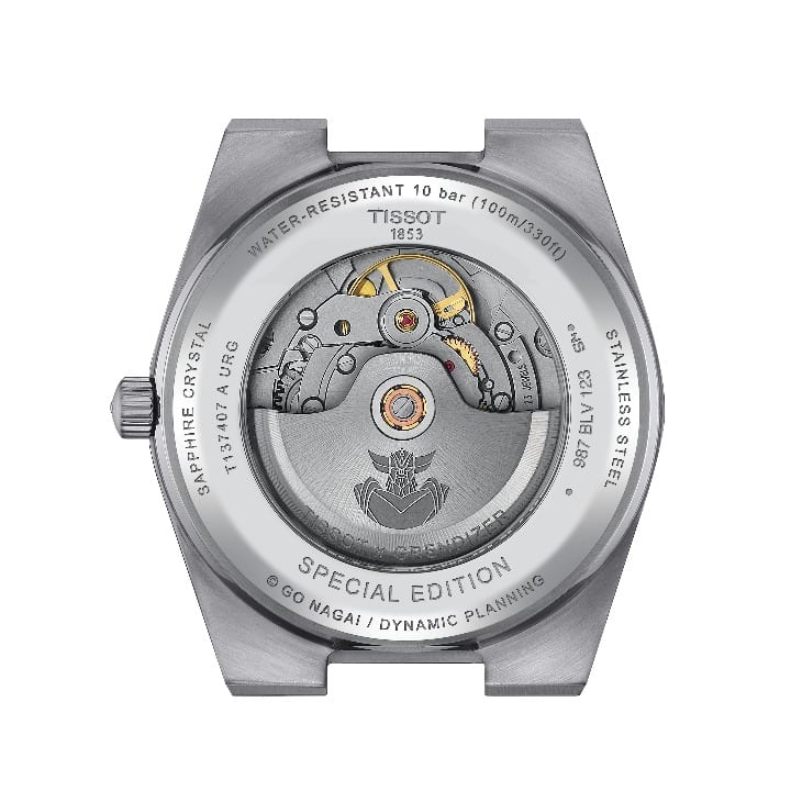Tissot UFO Grendizer watch back