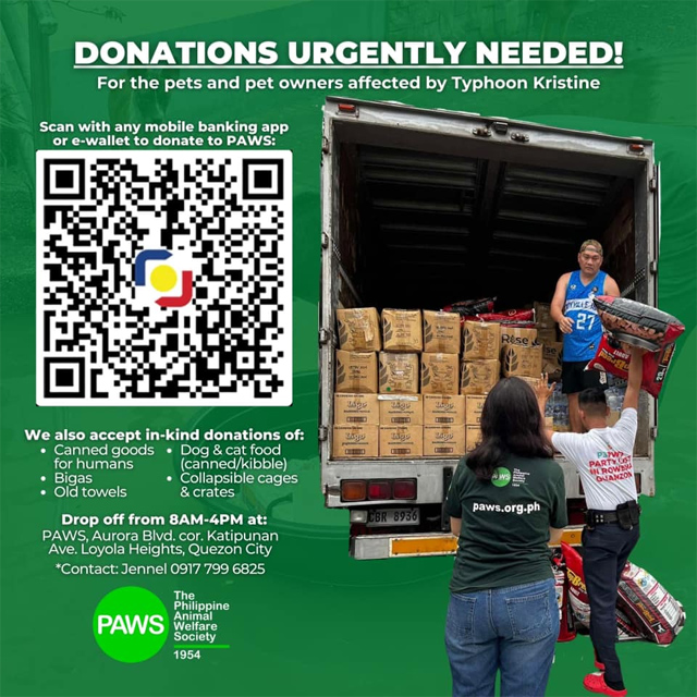 PAWS donation drive