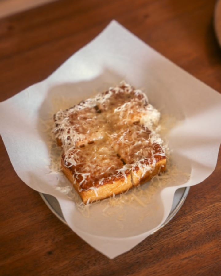 Chef Christian Lansang's Shrimp Toast, Aged Gouda