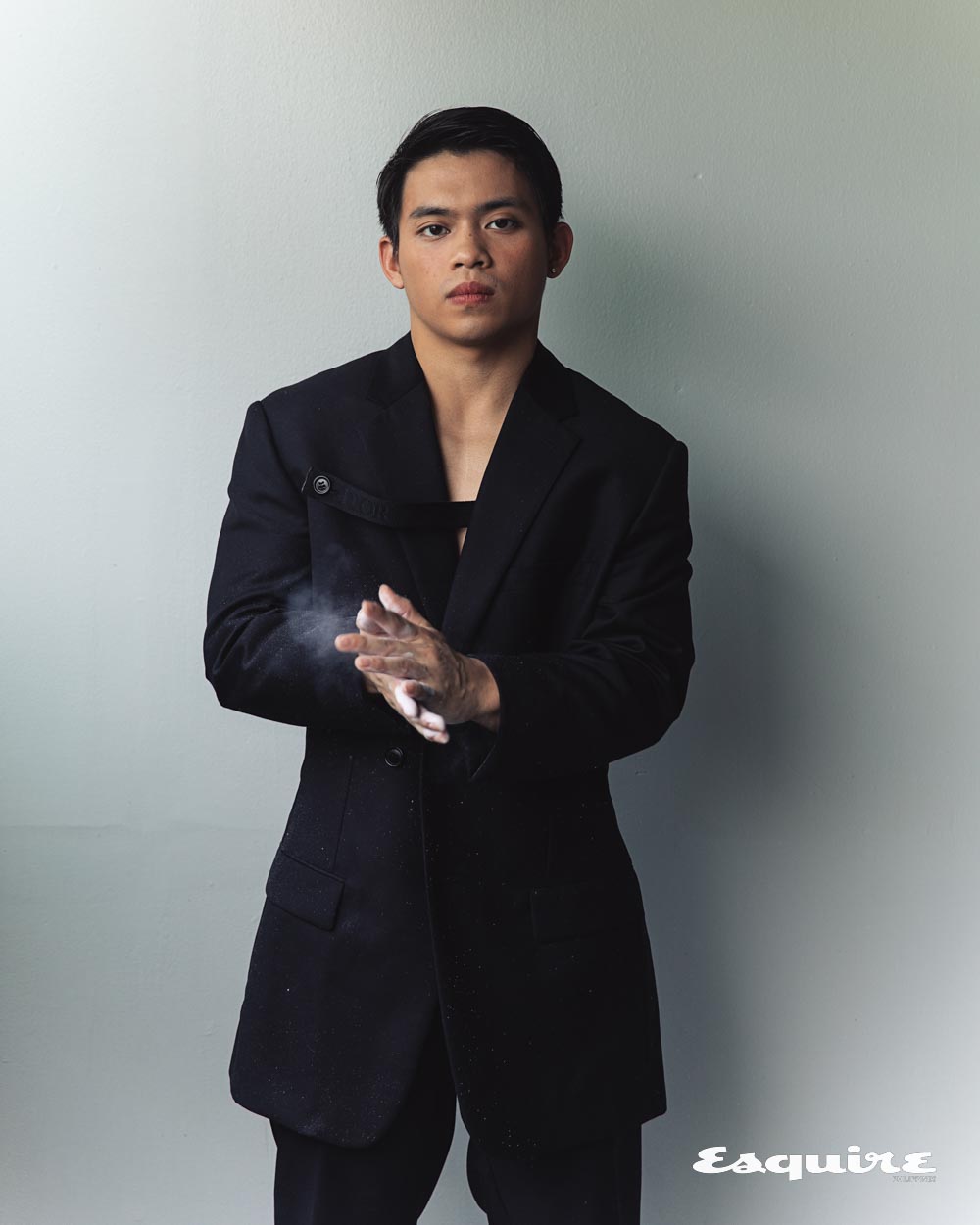 Carlos Yulo wears suit by Dior