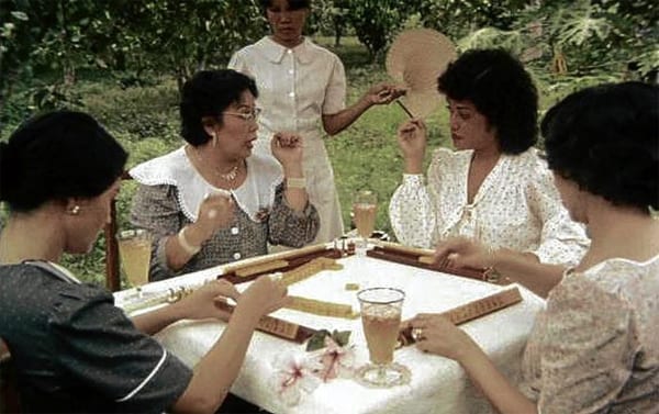Oro, Plata, Mata classic mahjong scene