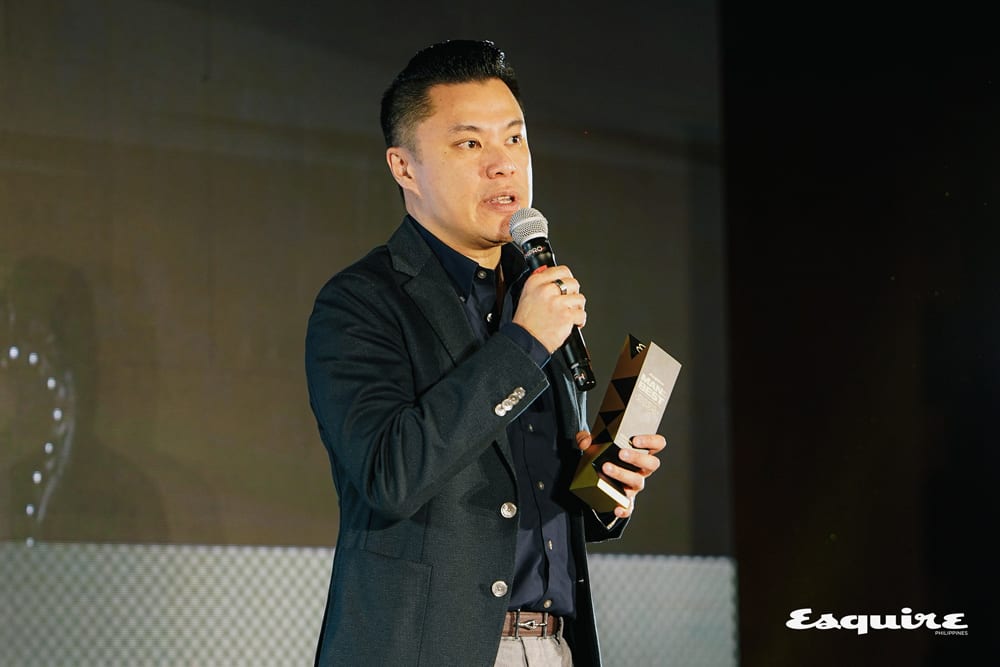 Kevin Tan gives speech