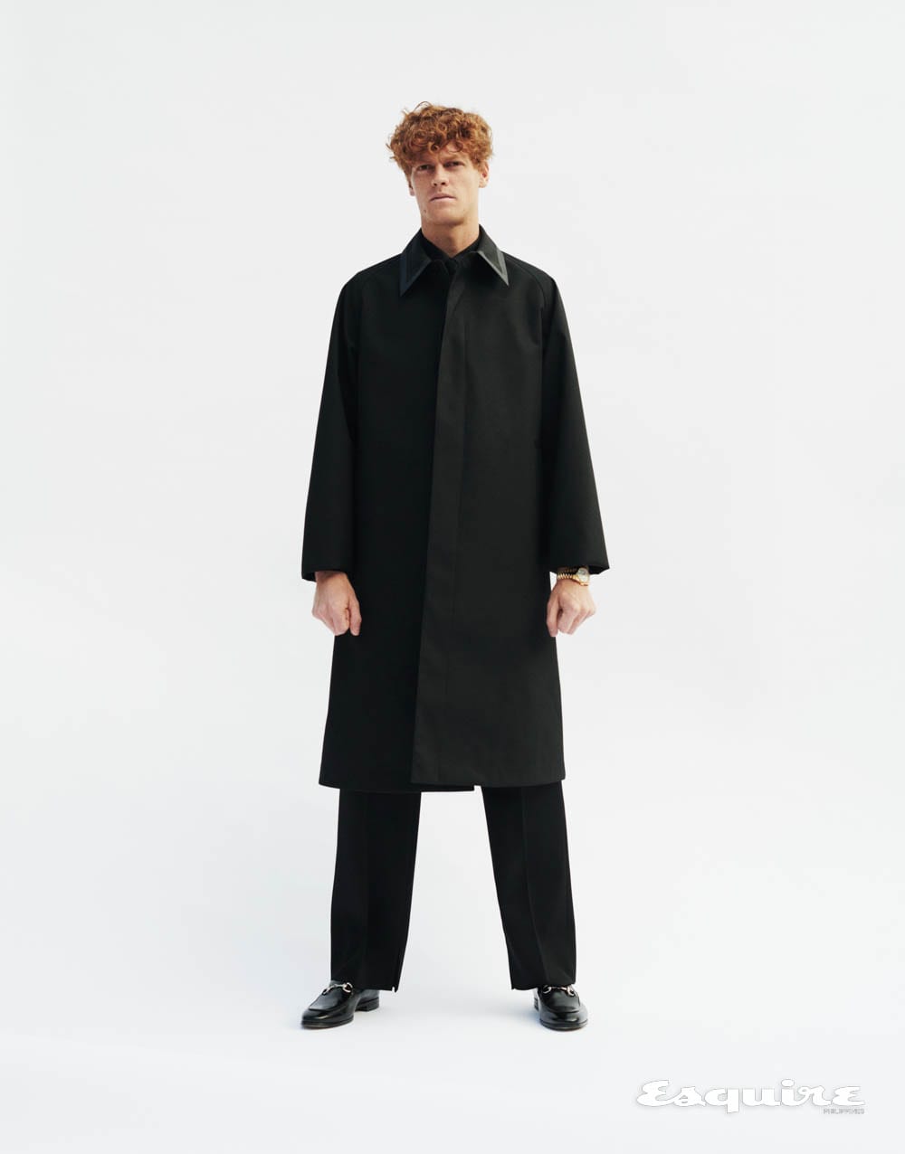 Jannik Sinner for Esquire black and white