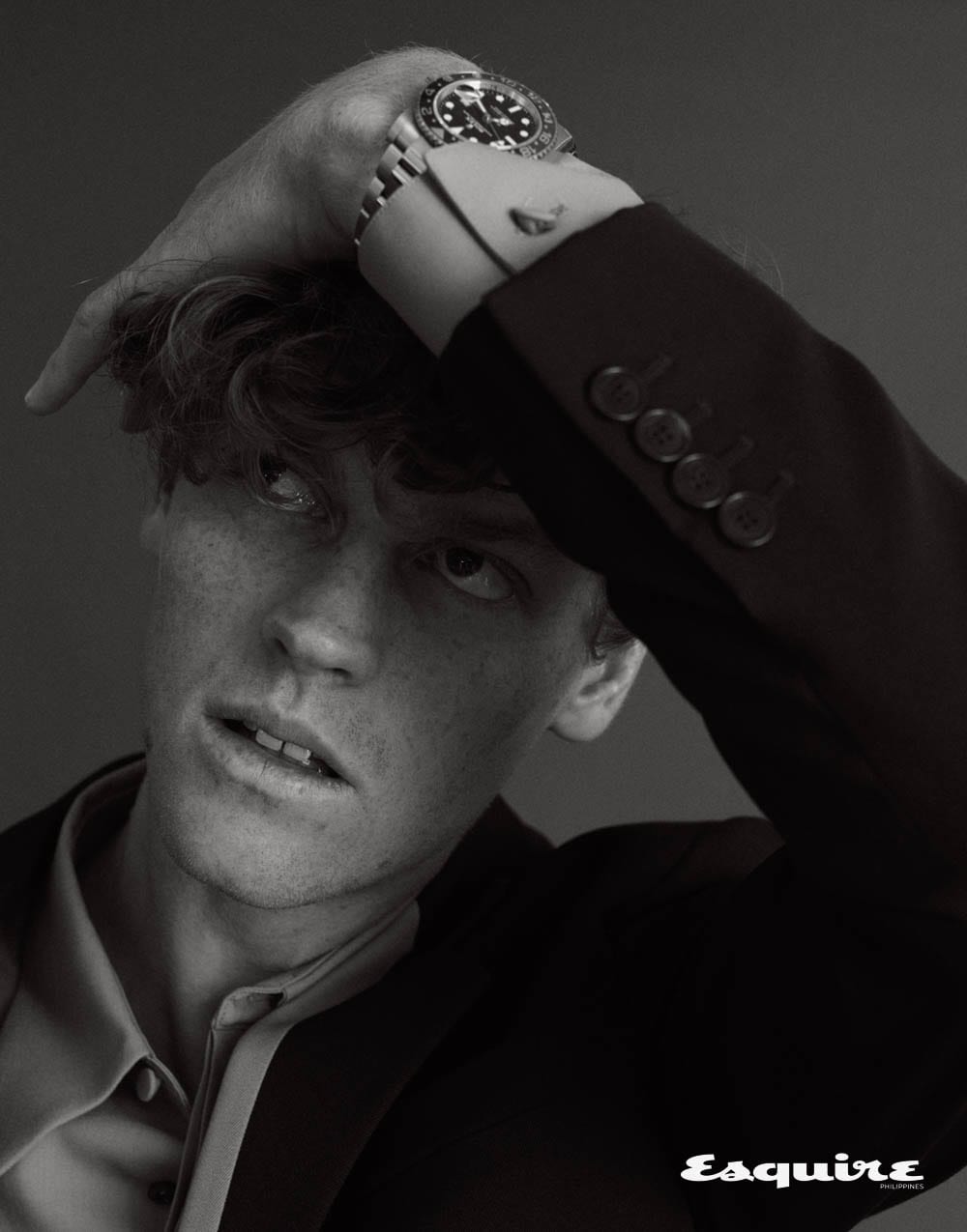 Jannik Sinner for Esquire black and white