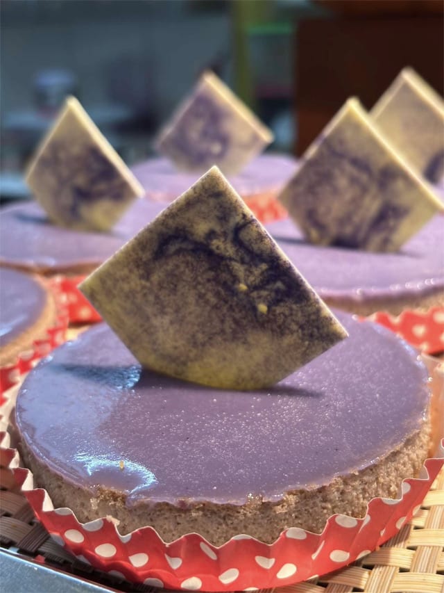 Ube Cheesecake Tart