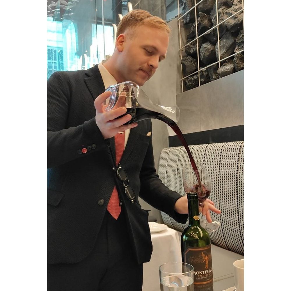 Morton's The Steakhouse BGC's in-house sommelier, Nicolas Martinache