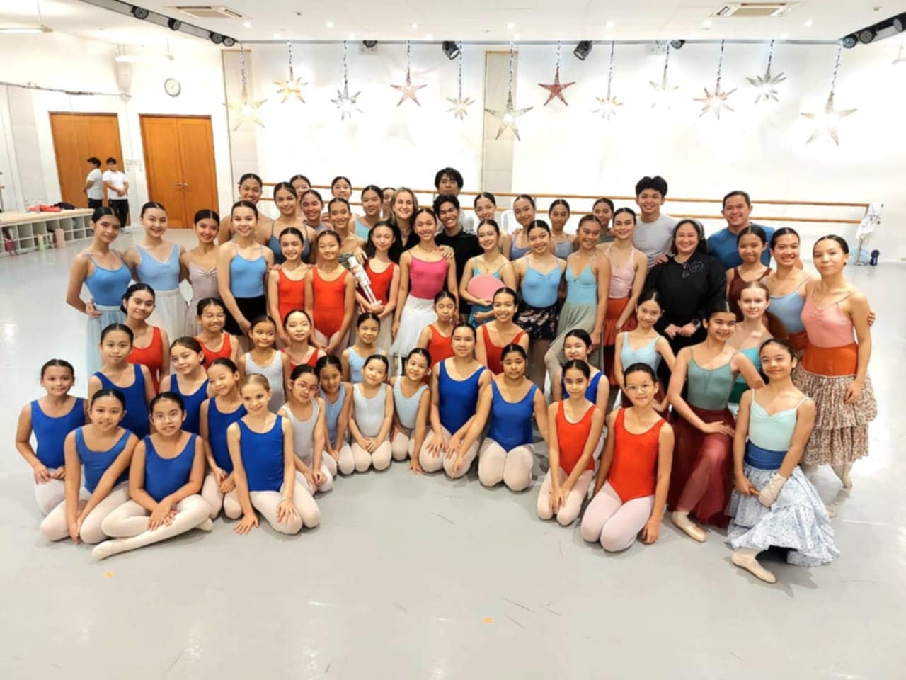 Sofia Zobel-Elizalde and her students at Steps Dance Studio