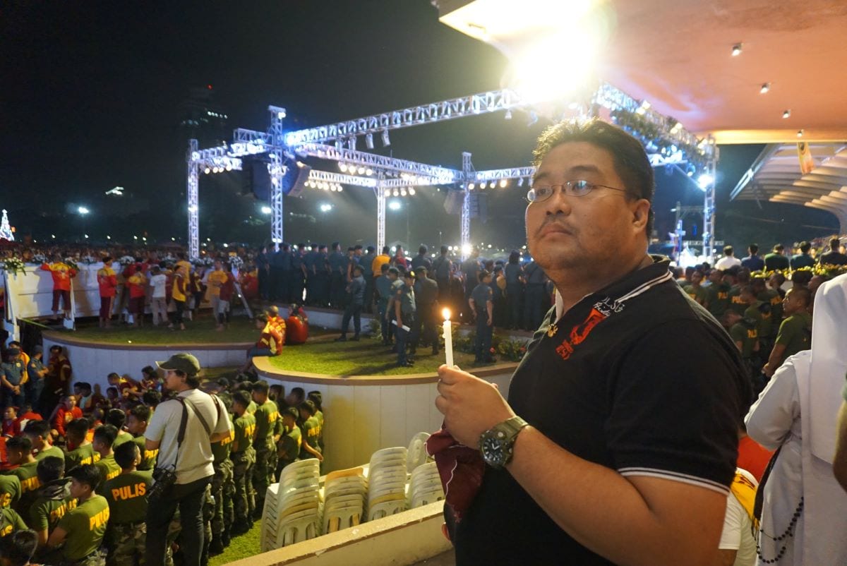 Xiao Chua at the Quirino Grandstand for the beginning of Traslacion 2018