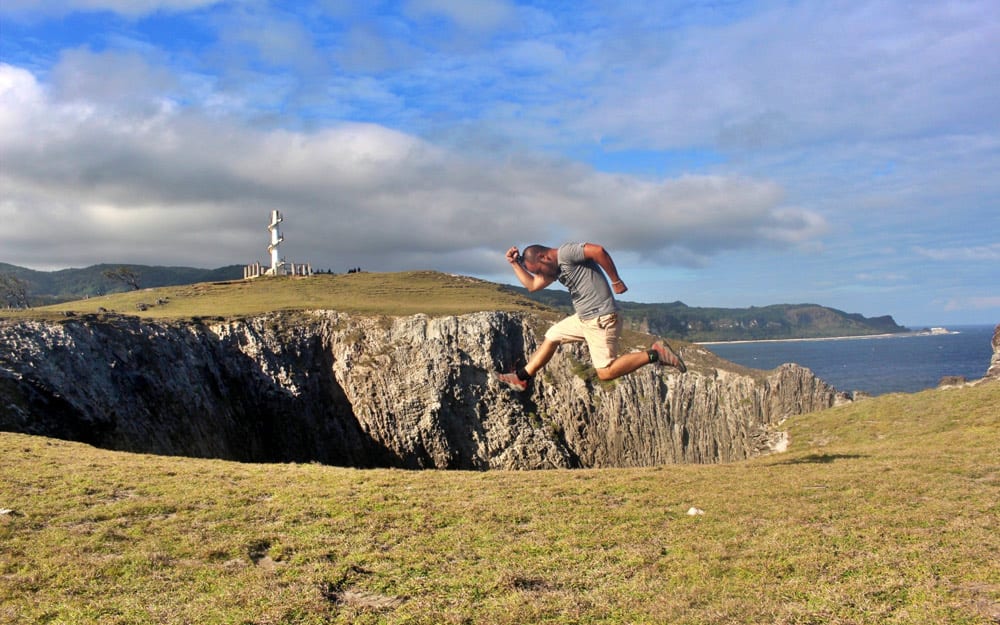 Jumping in Nagudungan Hills