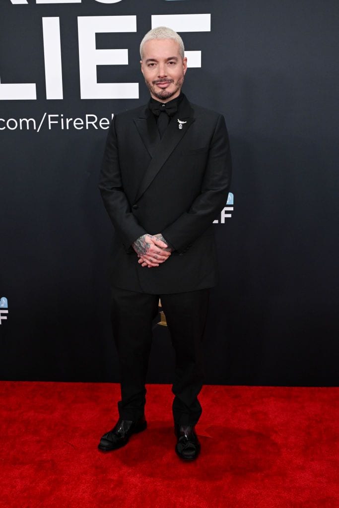 J Balvin wearing Dior Men and Tiffany & Co.
