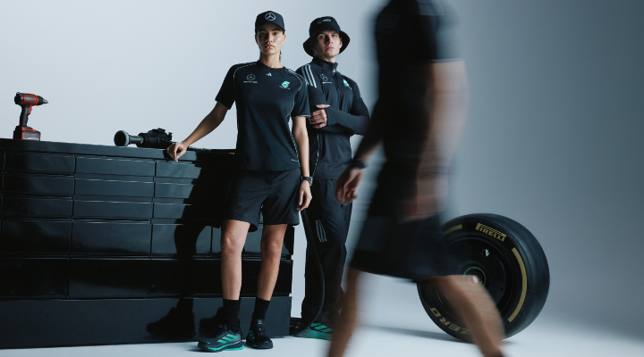 Adidas-Mercedes-AMG collab Teamwear shirt, track pants, track jacket