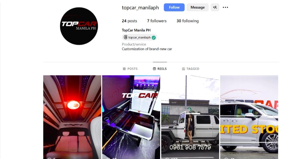 bureau of customs, smuggled cars instagram account