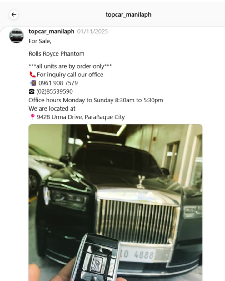 bureau of customs, smuggled cars instagram account