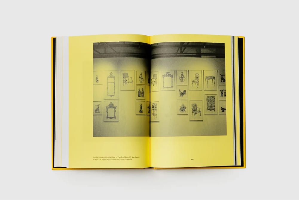 Inside pages of 'Fear of Freedom Makes Us See Ghosts' by Pio Abad