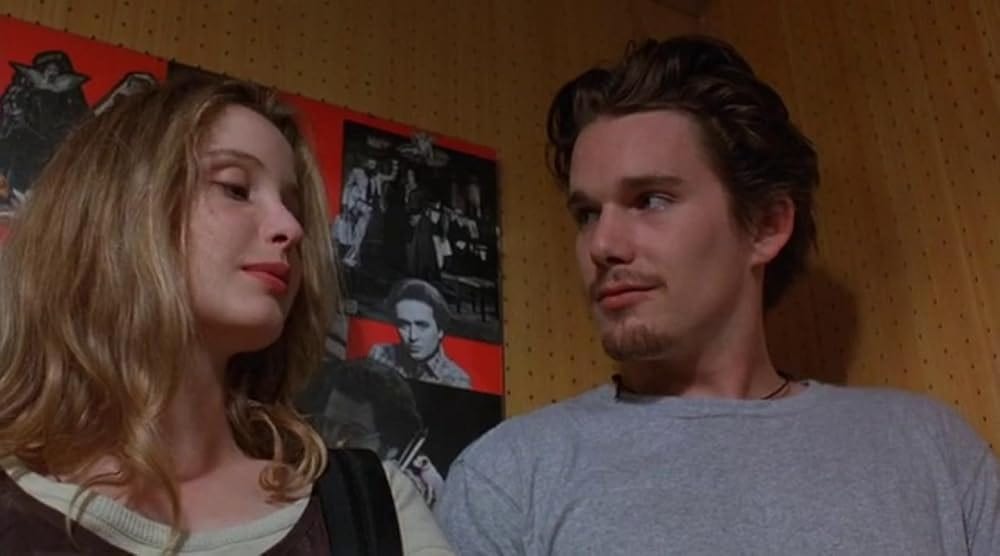 Ethan Hawke and Julie Delpy in Before Sunrise (1995)