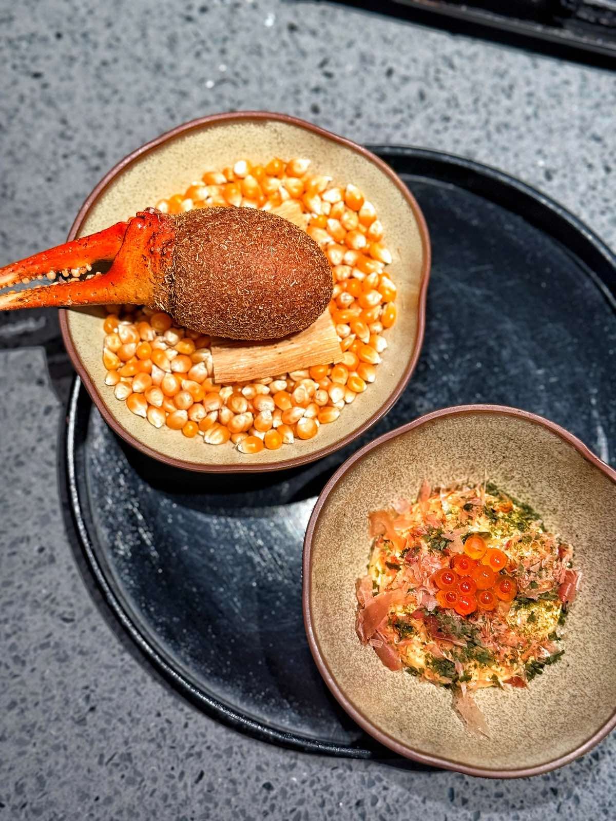 Snow Crab with Corn dish of Modan.